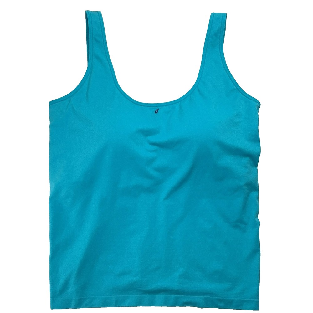 Fanka FirmFlit Seamless Bra Tank sz XL Turquoise Slimming Athleisure Minimalist